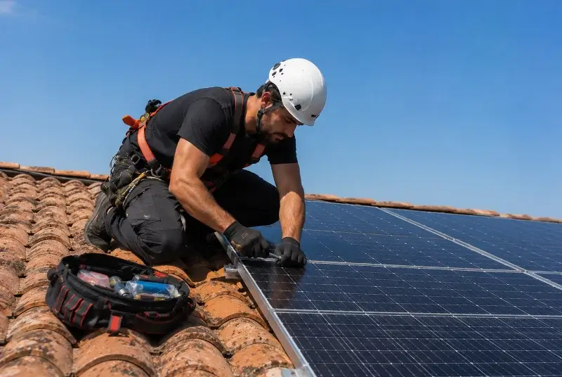 Maintenance et monitoring de panneaux solaires à Cabrerolles