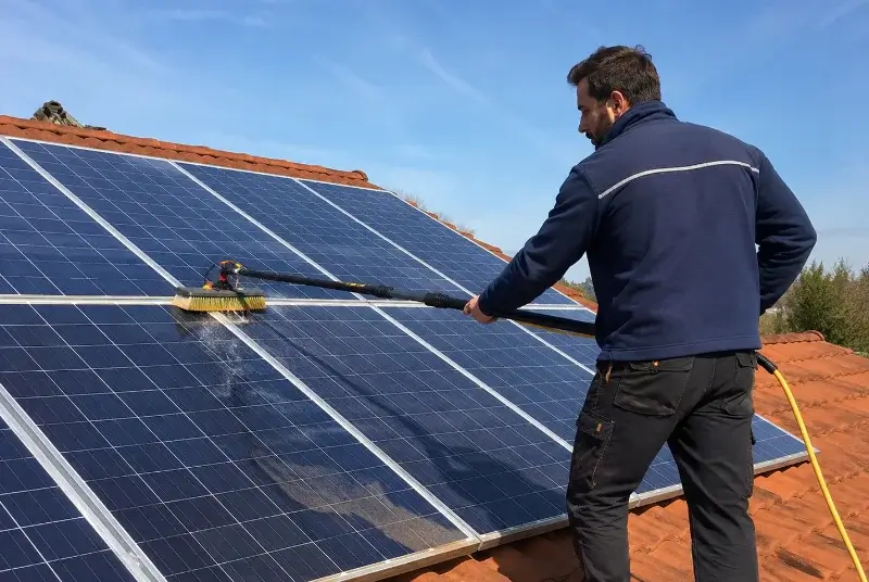 Nettoyage et entretien de panneaux solaires à Cabrerolles